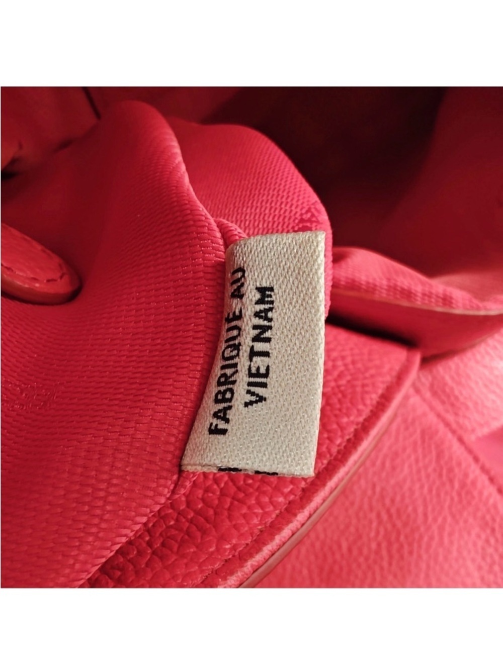Coach Red Leather Shoulder Bag with Gold Logo - Picture 13 of 15